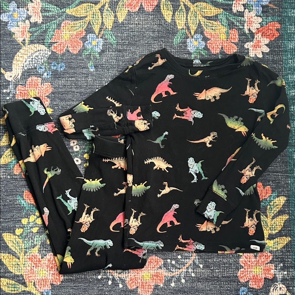 Gap Boys Organic Cotton Dinosaur Pajamas Set, Size 8